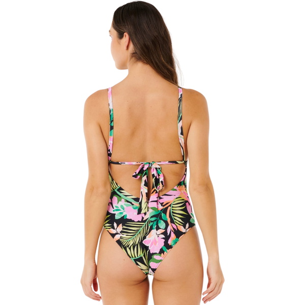 2026 Rip Curl Womens Moloka One Piece Swimsuit 0WNWSW - Black